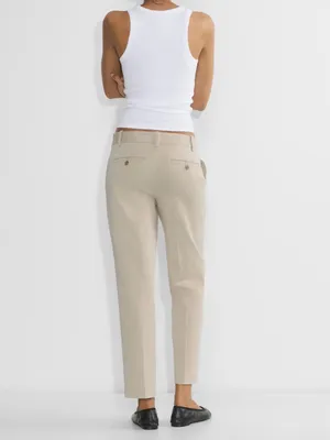 Aritzia Chino Mid-Rise Skinny Pant in Washed Tundra Taupe Size 8 NWT Office Y2K thumbnail 2