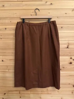 Vintage NWT Pendleton Large Wool Camel Midi Skirt Fall Cottagecore Deadstock thumbnail 7