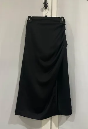 Black Silk Skirt Size XS thumbnail 1