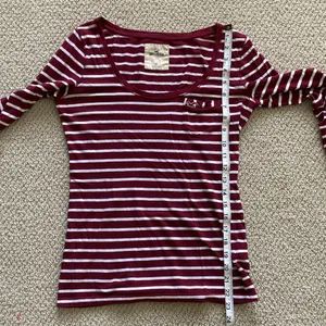 Hollister Striped Boatneck Quarter Length 3/4 Sleeve Shirt Top Blouse Sz XS EUC thumbnail 5