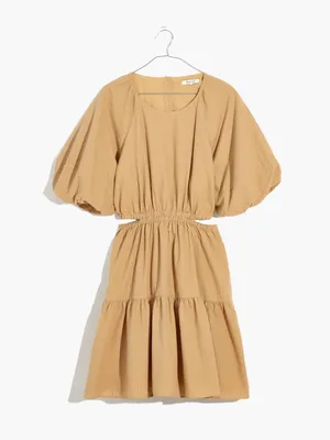 Madewell Seersucker Puff-Sleeve Cutout Mini Dress thumbnail 3