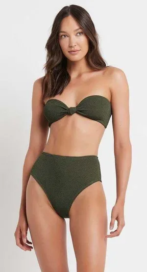 Olive Green Palmer Bikini Bottoms thumbnail 1