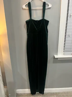 Lulus Women Pristine Luxury Emerald Green Velvet Bustier Maxi Dress L thumbnail 9