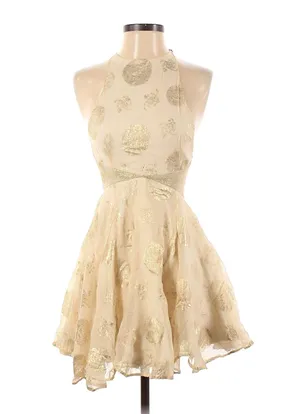 Kimchi Blue Cream Holiday Dress thumbnail 1