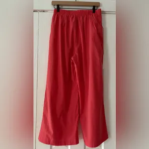 ALYA‎ Cotton Linen Blend Wide-Leg Cropped Pants Size Medium EUC Unused thumbnail 2