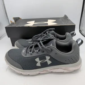 Under Armour Womens Charged Assert 8 Gray Running Shoes 3021972-100 Size 11 thumbnail 2