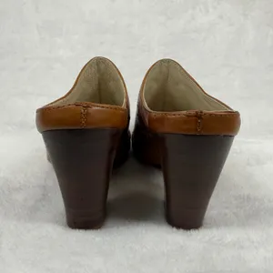 Frye Phoenix Mule‎ Cognac Leather Western Pointed Toe Block Heel 70740 Women 7M thumbnail 5