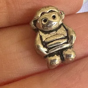 Silver tone boy charm thumbnail 12