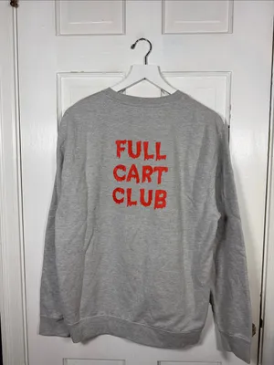 Nothing Scares Me I Shop at the Bins Unisex Gray Crew Sweatshirt W2454 Sz L thumbnail 5