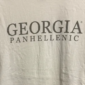 UGA University of Georgia Georgia Panhellenic Bella Canvas Tee Shirt, Medium thumbnail 2