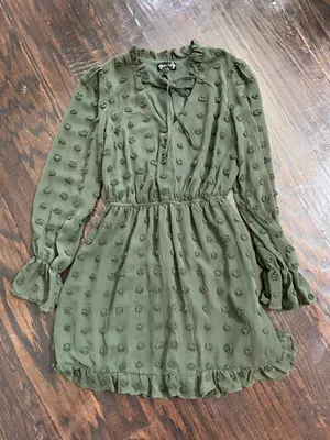 Midnight Doll Green Dress thumbnail 5