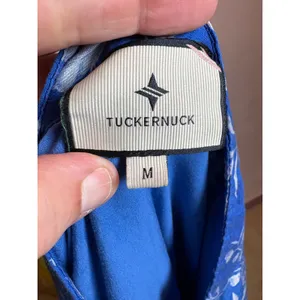 Tuckernuck Limoges Floral Royal Blue Shirt Dropped Waist Mini Dress Size M thumbnail 7