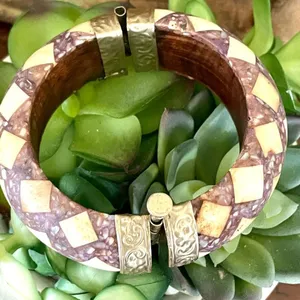Wood bangle bracelet thumbnail 3