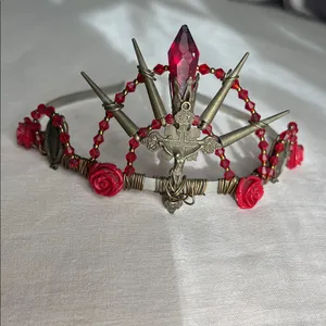 Gothic•Handmade Tiara•Thorns and Roses •Day Of The Dead thumbnail 4