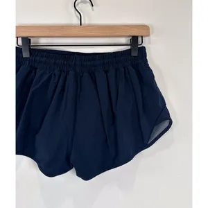 Lululemon Women Shorts Blue Hotty Hot II Athletic Lined Mid Rise Stretch Size 8 thumbnail 8