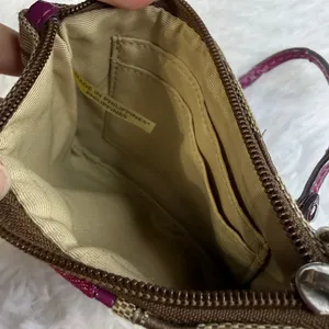Coach Signature Purple Wristlet thumbnail 6