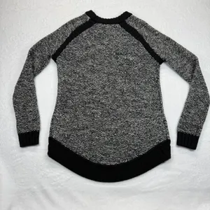 Lululemon Sweater Knit‎ Black Gray Long Sleeve Pullover Relaxed Fit Casual Sz XS thumbnail 5