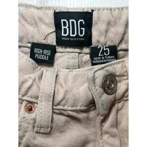 BDG High Rise Puddle Pink Wide Leg‎ Jeans Women's Size 25 100% Cotton thumbnail 2