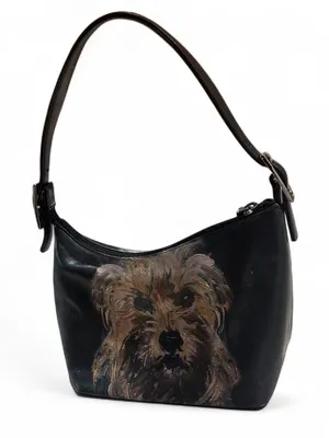 Rare vintage ICON Wearable Art leather bag thumbnail 1