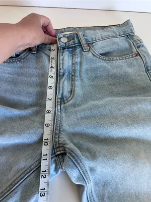 BDG Women's High-Waisted Cowboy Jean Straight Leg Distressed Denim 90's Y2K thumbnail 8