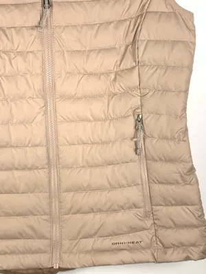 Columbia Omni Heat Womens M Puffer Vest Peach Insulated Reflective Winter thumbnail 10