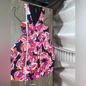 Trina Turk Marcia Floral Fit & Flare Dress Size‎ 6 Sleeveless V-Neck thumbnail 9