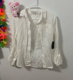 LizClaiborne white button up thumbnail 1
