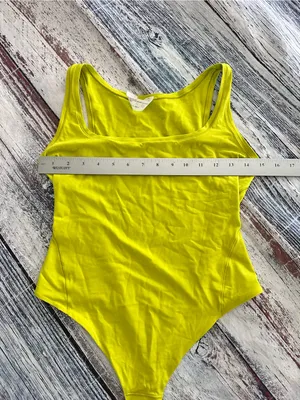 Lululemon Wundermost Ultra-Soft Nulu Square-Neck Sleeveless Bodysuit Lichen Lime thumbnail 9