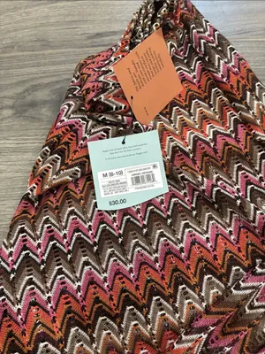 Shade & Shore Vibrant Chevron Wide Leg Pants thumbnail 4