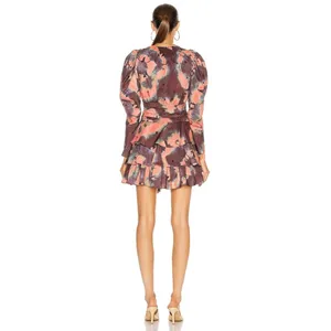 Ulla Johnson Semira Silk Mini Dress in Rosewood Size 2 thumbnail 2