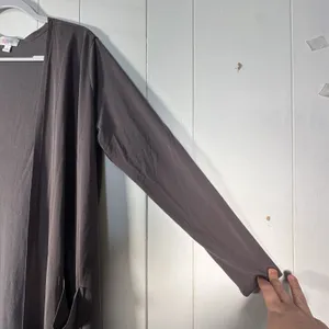 LuLaRoe Women’s Large Gray Long Duster Cardigan Open Front w/ Pockets thumbnail 7