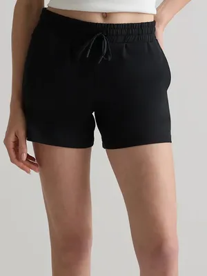 NWOT Quince Flowknit Mid-Rise Short black large thumbnail 1