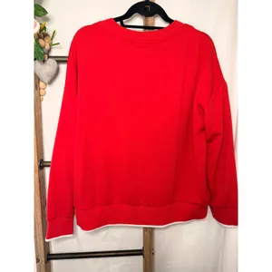 NFL Team Apparel Kansas City Chiefs Red V-Neck Sweatshirt Womens Large NEW thumbnail 4