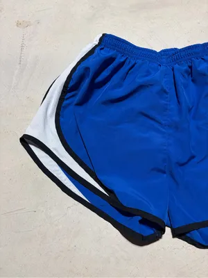 Nike Blue Athletic Running Shorts medium thumbnail 2
