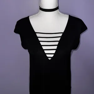 NEW American Eagle Black Strappy V-Neck Top thumbnail 3