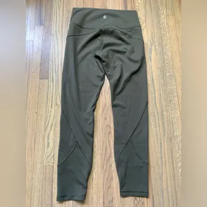 Lululemon in movement 7/8 tight dark olive green 8 thumbnail 6