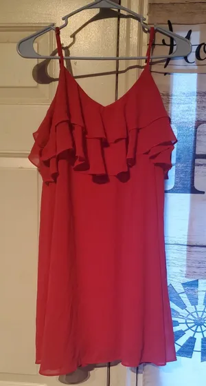 Lulu's Pink Ruffle-Trim Spaghetti Strap Mini Dress thumbnail 1