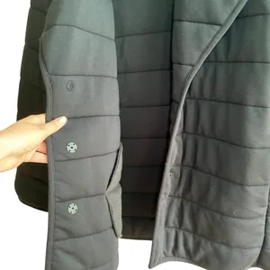 SPANX AirEssentials black puffer pillow coat belted women's size medium thick‎ thumbnail 4