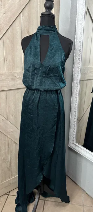 Show me Your Mumu dark green maxi dress - small thumbnail 1