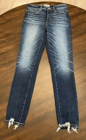 BKE Parker Womens 28x29 High Rise Skinny Jeans Dark Wash Denim thumbnail 1