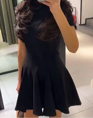 ZARA Mini Godet Dress ZW Collection thumbnail 4