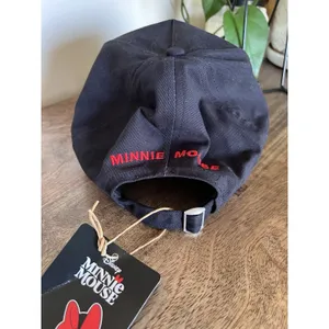 Disney Minnie Mouse Baseball Cap Women OSFM Black Red Bow New NWT Adjustable Hat thumbnail 3