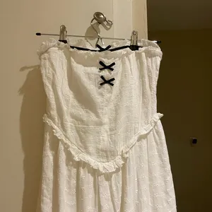 NWOT urban outfitters strapless white midi dress with eyelets thumbnail 6
