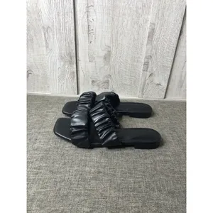 Piepiebuy Womens Sandals Size 9.5 Open Toe Flat Slide On Summer Office Beach thumbnail 4