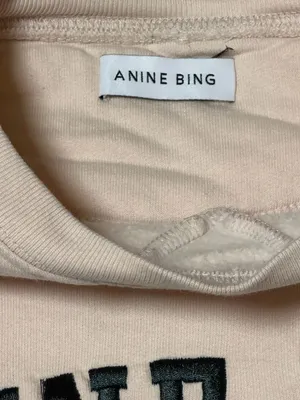 ANINE BING Ramona University Sweatshirt Crewneck XS Collegiate Logo EST 2012 thumbnail 3