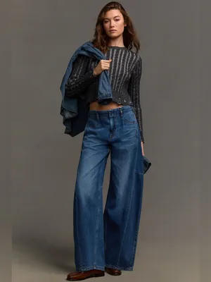 Anthropologie Pilcro Full-Length Relaxed Barrel Jeans Size 28 thumbnail 11