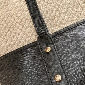 Coach Black Leather Tote Shoulder Bag Zip Top A1978-F58846 Strap Flaw GUC thumbnail 3