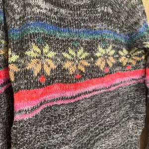 American Eagle Wool Blend Colorful Fair Isle Knit Winter Sweater Small thumbnail 4