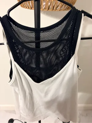 Harley-Davidson White Tank Top with Black Mesh Back thumbnail 7