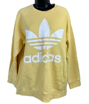 Adidas Trefoil Light Yellow Sweatshirt thumbnail 1